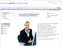 Tablet Screenshot of mitter-safety.com